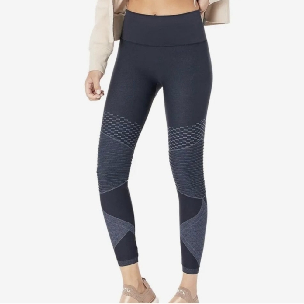 SPANX Seamless Moto Legging Indigo Sky Women's Small NWT